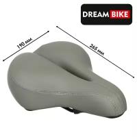 Седло Dream Bike спорт-комфорт, цвет серый