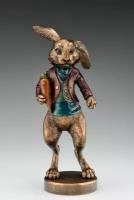 Авторская статуэтка-миниатюра из бронзы "Кролик" (символ года 2023)