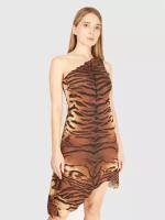 Платье с тигровым принтом асимметричное Nicole Olivier RU 46 / EU 40 / M