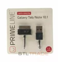 USB-кабель Prime Line для Galaxy Tab, 1,2м черный 7204