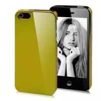 Чехол-накладка зеркальная Electroplated для iPhone SE / 5S / 5 (золотая)