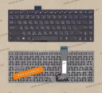Клавиатура для ноутбука Asus X402, X402C, X402CA, F402, F402C, F402CA черная, без рамки