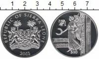 Клуб Нумизмат Монета 10 долларов Сьерры-Леоне 2003 года Серебро Олимпийские игры