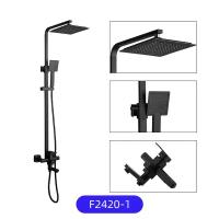 Frap кран для ванной комнаты с дождевой насадкой душевая система черный F2420-1