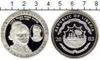 Клуб Нумизмат Монета 20 долларов Либерии 2003 года Серебро Американские первые леди, Люси Уэйр Уэбб Хейз