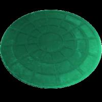 Крышка колодца 460/400 полимерпесчаная зеленая
