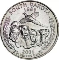 Монета номиналом 25 центов, США, 2006, "Южная Дакота" D