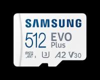 Карта памяти 512Gb microSDXC Samsung EVO Plus Class 10 UHS-I U3 V30 A2 + адаптер (MB-MC512KA/RU)
