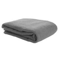 Полотенце банное фактурное серого цвета из коллекции essential, 90х150 см