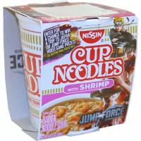 Nissin cup noodles лапша быстрого приготовления со вкусом креветки, 64 гр