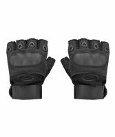 Перчатки беспалые защитные черные (m)