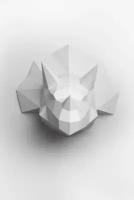 "Трицератопс Вайт" набор для сборки полигональной фигуры из бумаги "Мифташка"