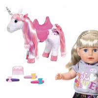 Интерактивная игрушка Сказочный единорог для кукол Baby born Animal Friends Unicorn