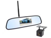 Беспроводная камерой заднего вида с монитором 4.3 дюйма в зеркале MasterPark 705-WZ - камера заднего вида на авто