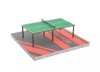 Теннисный стол для улицы и дачи Borabo антивандальный