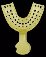 Ложка слепочная стоматологическая пластиковая LL (нижняя большая желтая) 40 штук