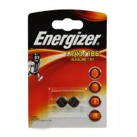 Батарейки Energizer Батарейка алкалиновая Energizer, LR43 (186)-2BL, 1.5В, блистер, 2 шт