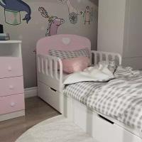 Кровать с ящиками Мечта Розовая 160х80 см