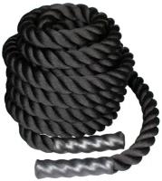 Канат для кроссфита LiveUp Battle Rope 9m Черный 9м LS3676-9