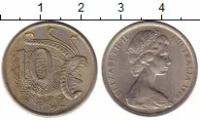 Клуб Нумизмат Монета 10 центов Австралии 1966 года Медно-никель Елизавета II