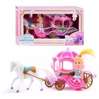 Карета 8820A с лошадью и куклой, в коробке