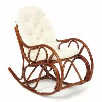 Кресло-качалка VIENNA (разборная) / без подушки /, ротанг top quality, 58x133x102 см, Pecan (орех)