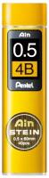 Pentel Грифели для карандашей автоматических Ain Stein 0.5 мм 40 грифелей в тубе C275-4BO 4B