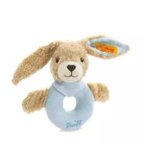 Мягкая игрушка Steiff Hoppel Rabbit Grip Toy blue (Штайф погремушка-колечко Кролик Хоппель голубой 12 см)