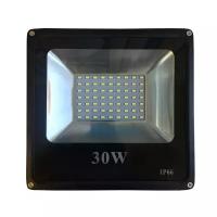 Светодиодный прожектор SMD 30W-IP65-12V PRO - Цвет свечения:Белый холодный 6000К