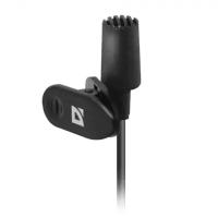 Микрофон-клипса DEFENDER MIC-109, кабель 1,8 м, 54 дБ, пластик, черный