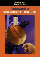 Gary S. May "Fundamentals of Semiconductor Fabrication / Основы производства полупроводников"