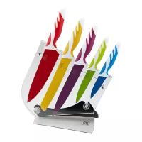 Набор GiPFEL Rainbow 5 ножей с подставкой