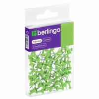 Кнопки силовые Berlingo, 50шт, цветные, ПВХ упак, европодвес, зеленые