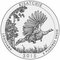 (027s) Монета США 2015 год 25 центов "Кисачи" Медь-Никель UNC