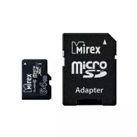 Карта памяти Mirex microSDXC Class 10 UHS-I U1 + SD adapter