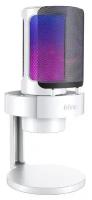 Микрофон проводной Fifine AmpliGame A8, разъем: USB, белый