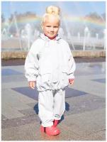 Непромокаемый детский костюм - дождевик без подкладки (на молнии), 86 размер