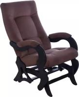 Кресло-качалка маятник "Версаль", тип ткани - велюр, цвет коричневый, ДеСтейл