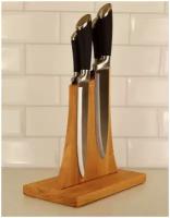 Магнитная подставка держатель для кухонных ножей из ясеня