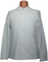 Рубашка поло трикотажная для мальчика / Белый слон 5225 р.170 (40-2)