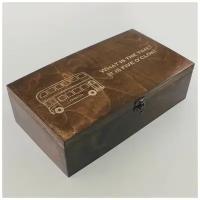 Коробка для чайных пакетиков Чайница из дерева, 4 отделения с узором five o clock, Англия, Лондон чайный пакетик - 101