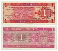 Банкнота Нидерландские Антильские острова 1 гульден 1970
