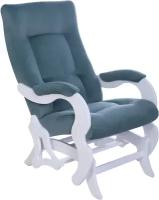 Кресло-качалка маятник "Версаль", тип ткани - рогожка, цвет голубой, ДеСтейл