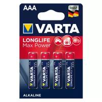Батарейка VARTA LONGLIFE Max Power AAA, 4 шт