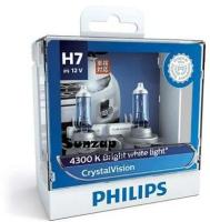 PHILIPS 12972CVSM H7 12V- 55W (PX26d) Crystal Vision +W5W