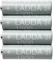Аккумулятор 1900 мА·ч 1.2 В ИКЕА LADDA HR06 AA, в упаковке: 4 шт