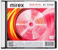 Диск DVD+R Mirex "Dual Layer" 8,5GB, 8x, SLIM-футляр (UL130062A8S)
