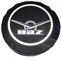Чехол запасного колеса с эмблемой "UAZ" (в/кожа)
