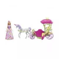 Barbie Игровой набор с куклой Конфетная карета и кукла