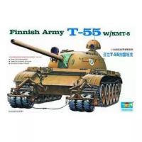 Сборная модель Trumpeter Finnish Army T-55 W/KMT-5 (00341) 1:35